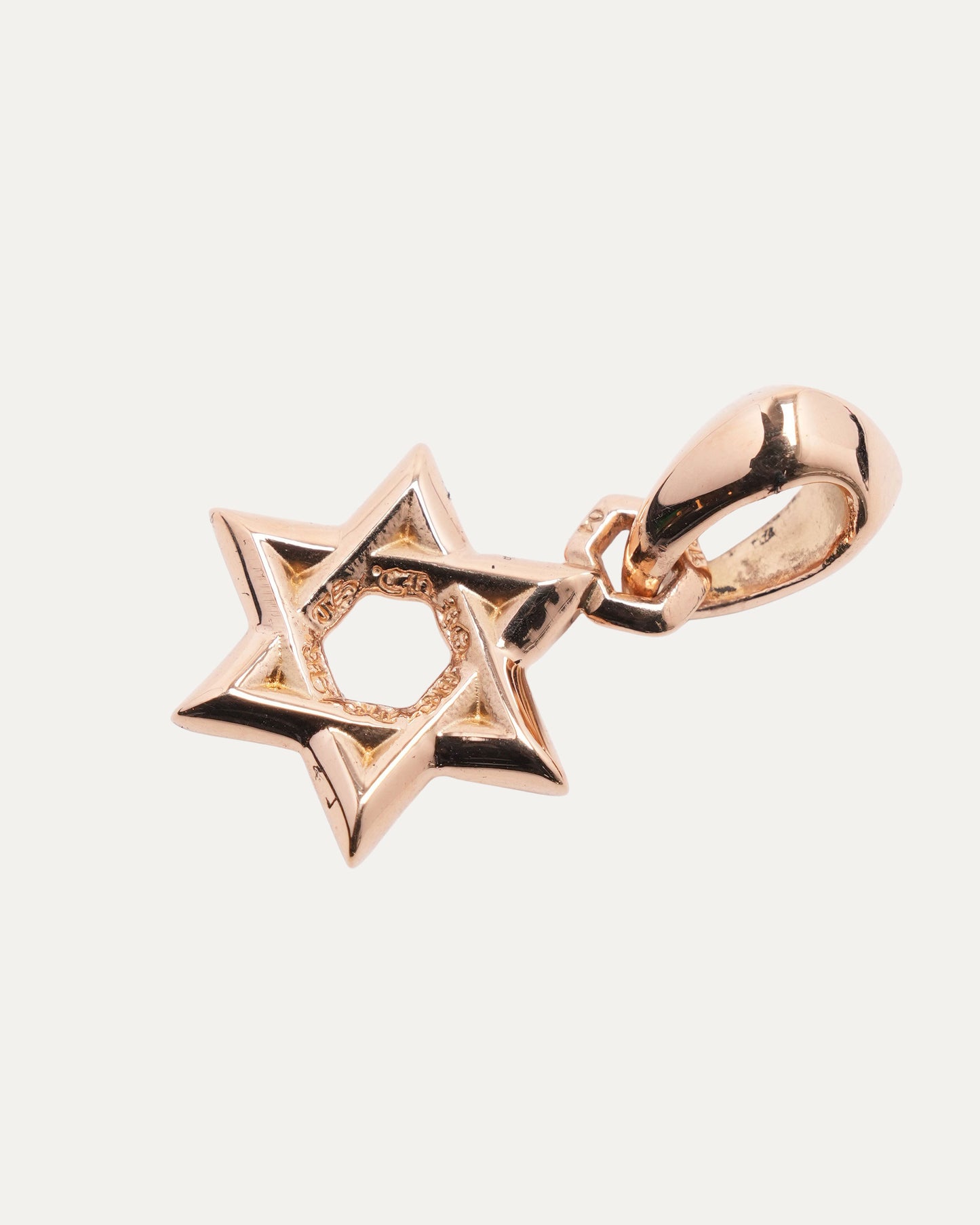 Gold Star of David Pendant