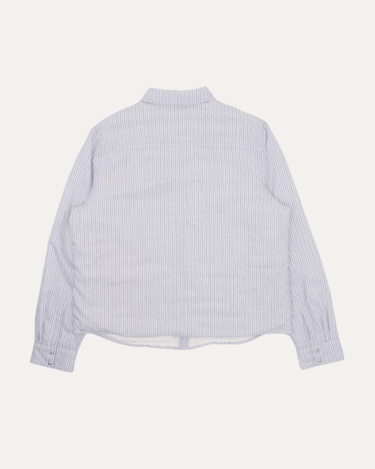 Striped Insulated Shirt Jacket