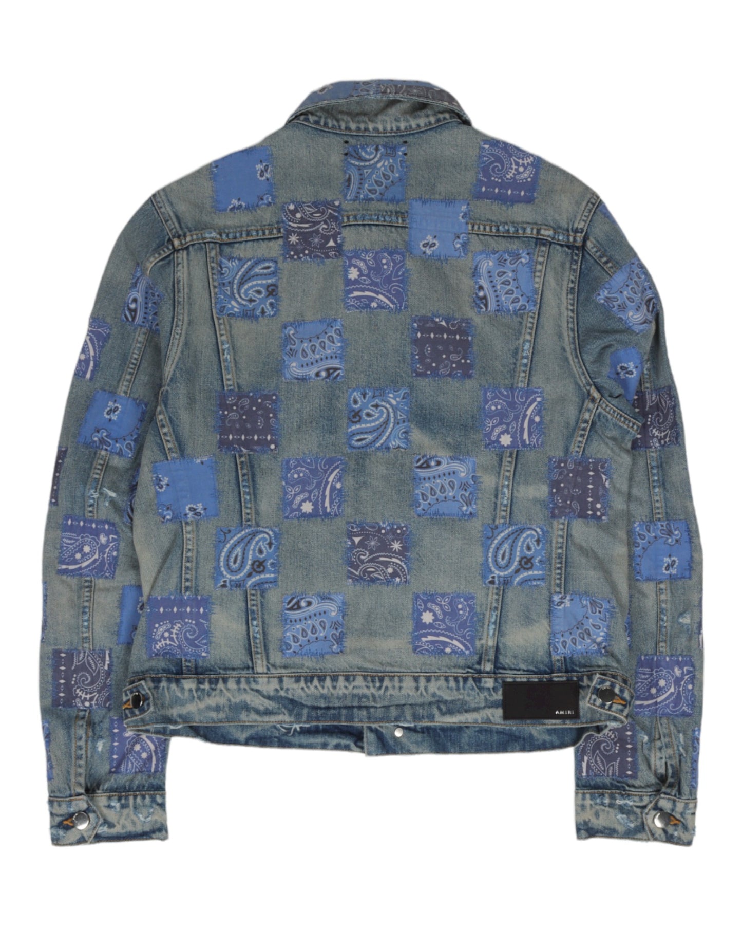 Paisley Checker Trucker Jacket