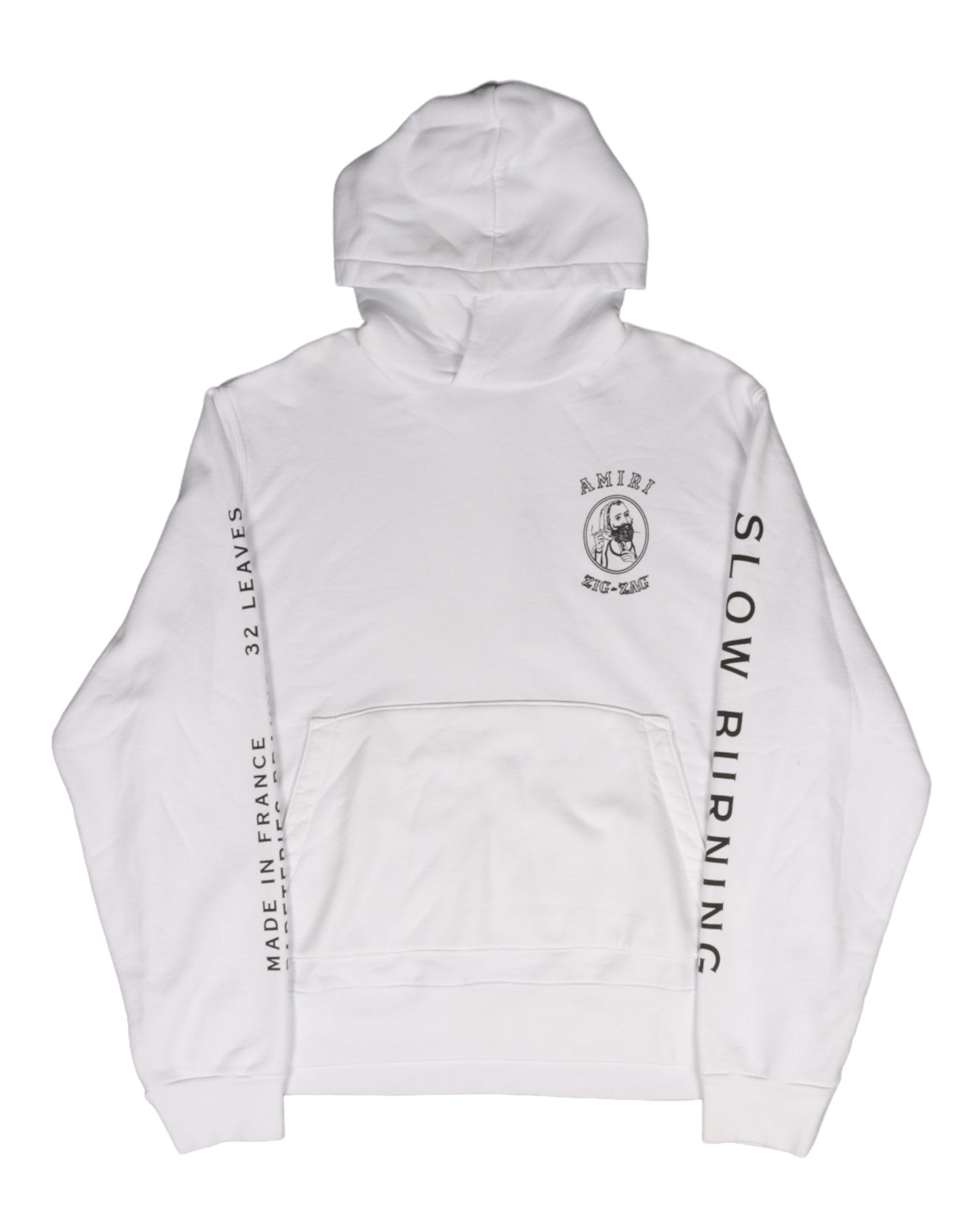 White Zig Zag Hoodie