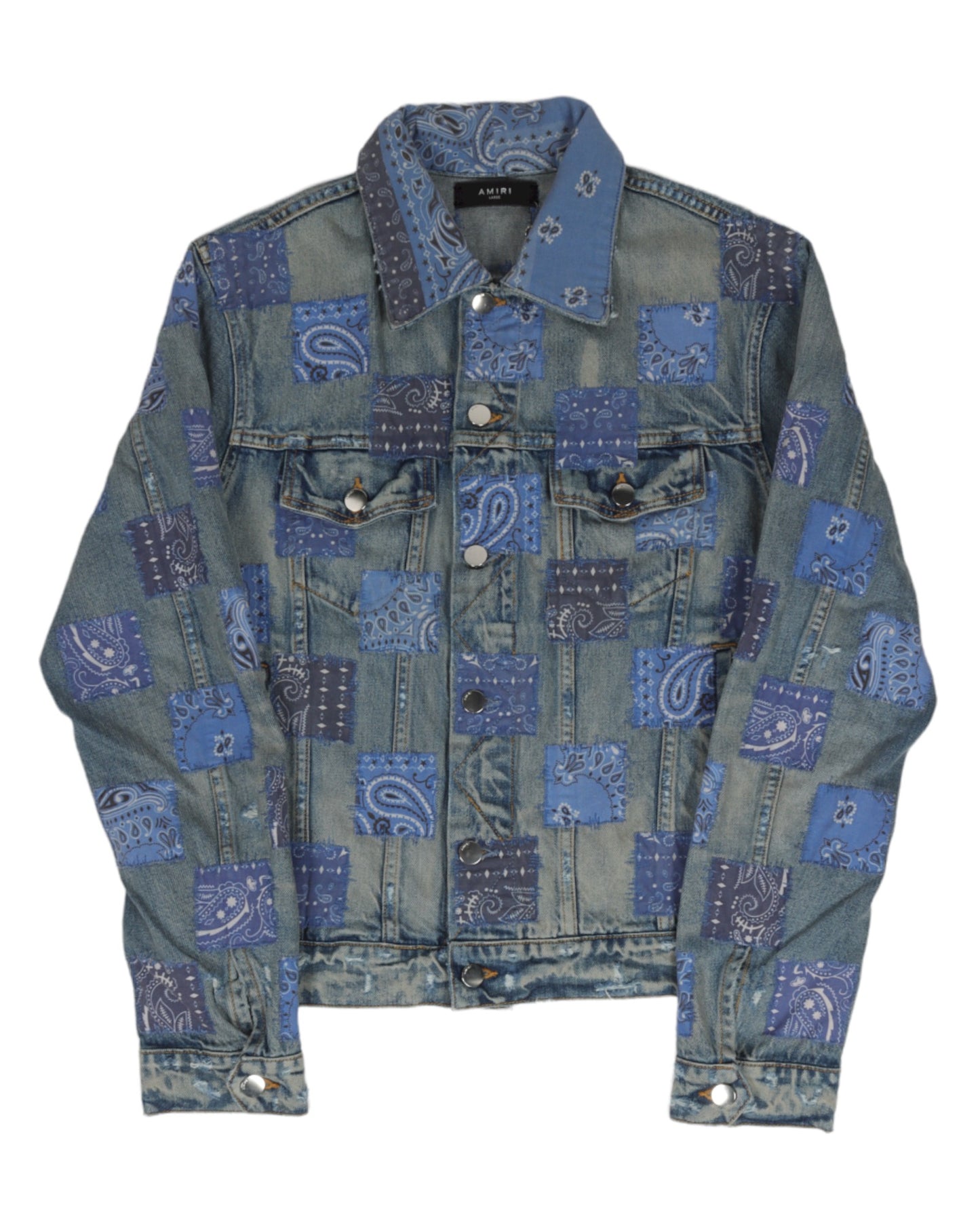Paisley Checker Trucker Jacket