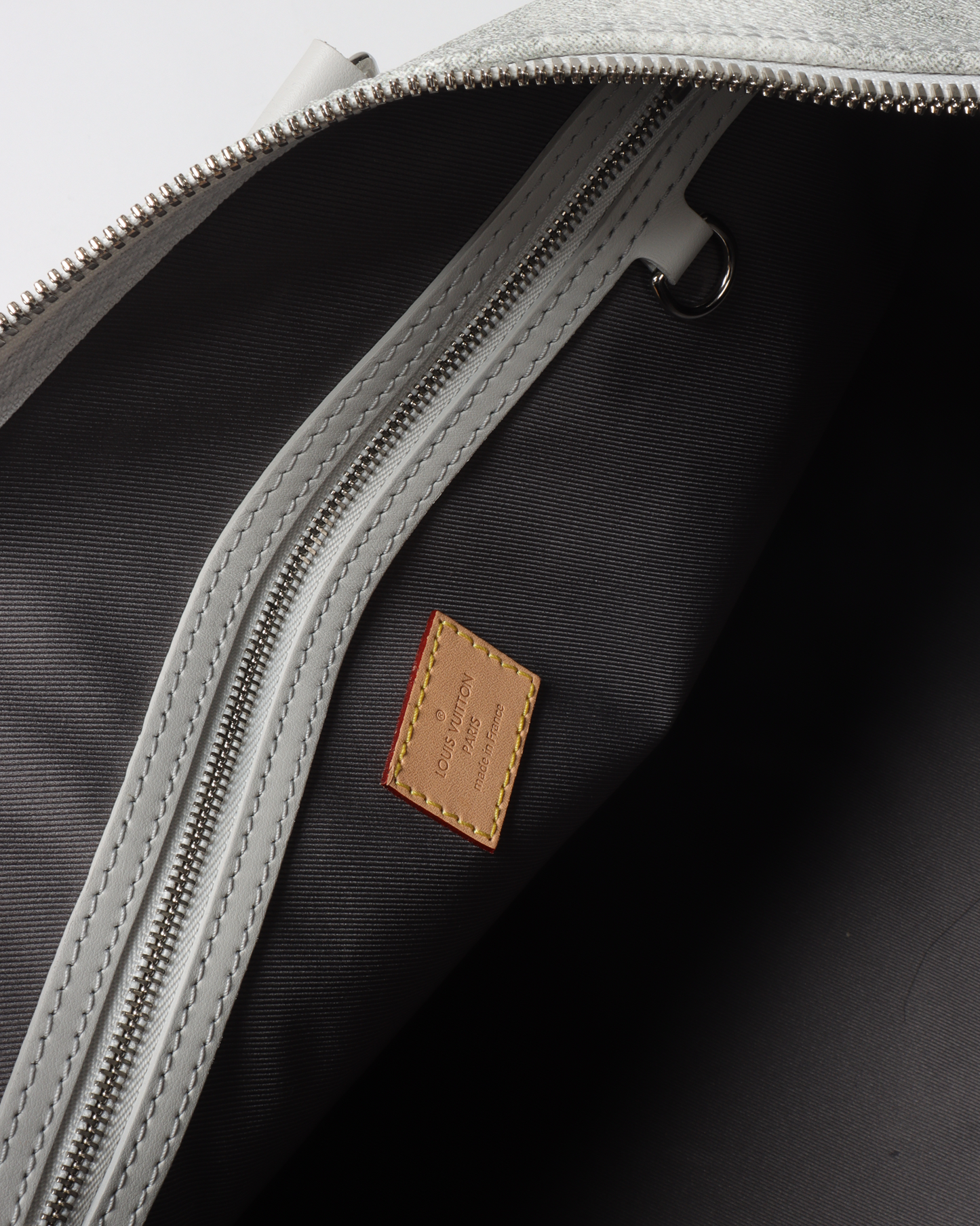 White Damier Salt Duffle Bag