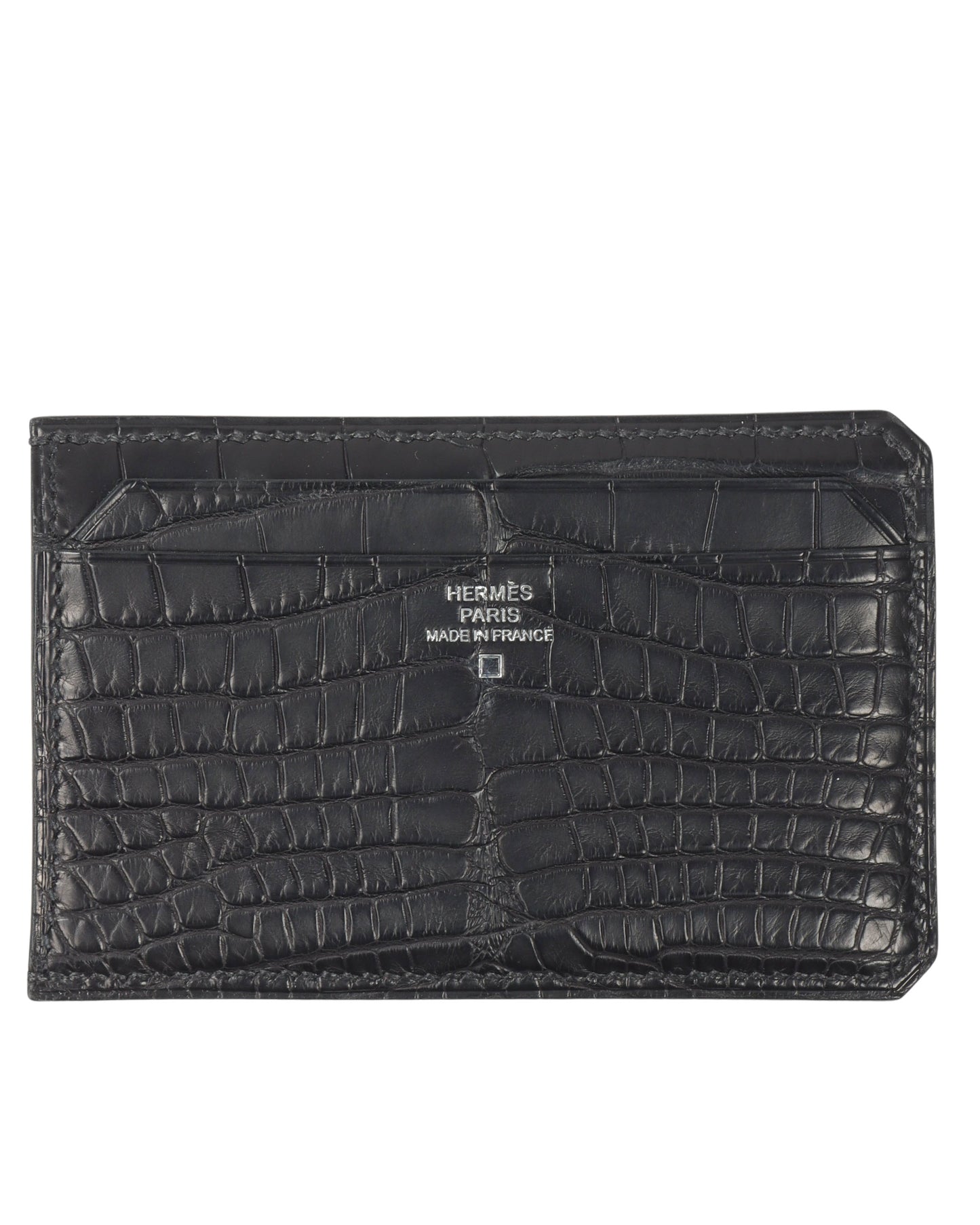 City 4CC Matte Alligator Cardholder