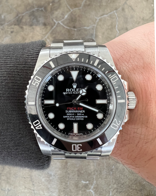 Rolex ‘FUCK EM’ 114060 Submariner