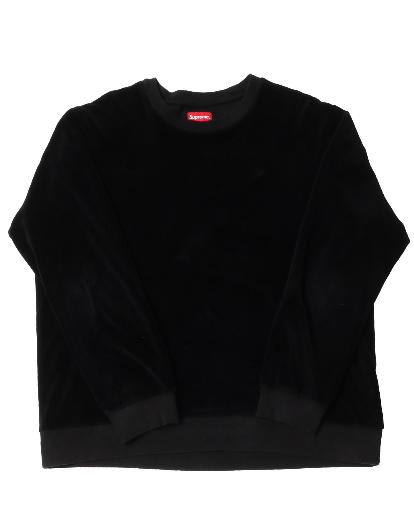 S Script Velour Crewneck