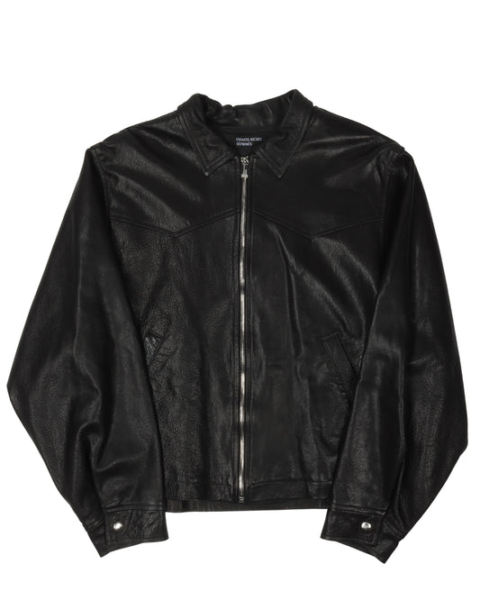 SSENSE Exclusive Lamb Leather Western Jacket