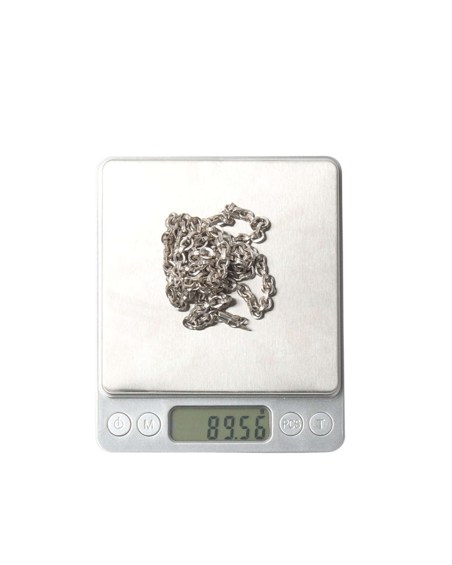 18k White Gold Paper Clip Chain