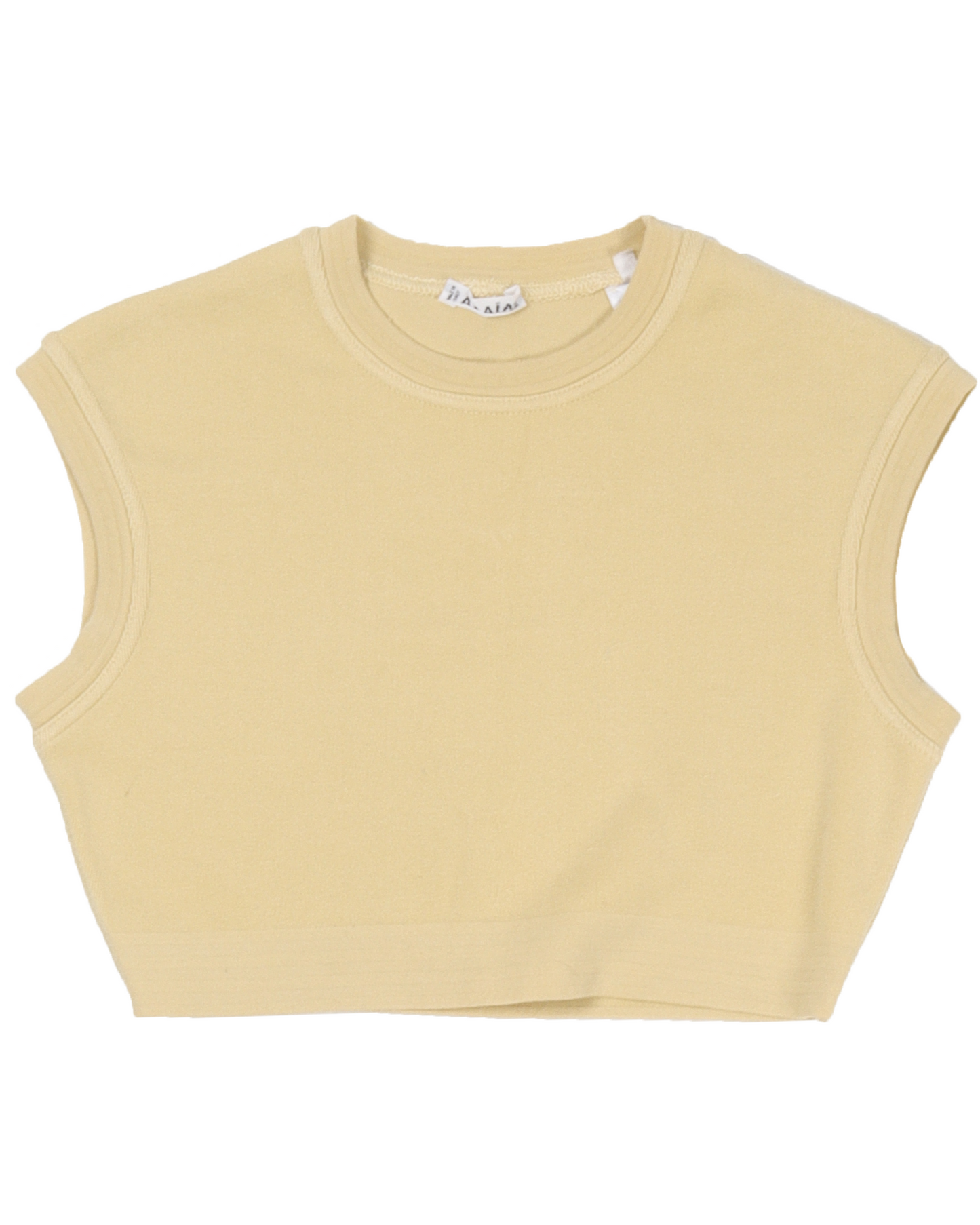 SS91 Yellow Crop Top Vest