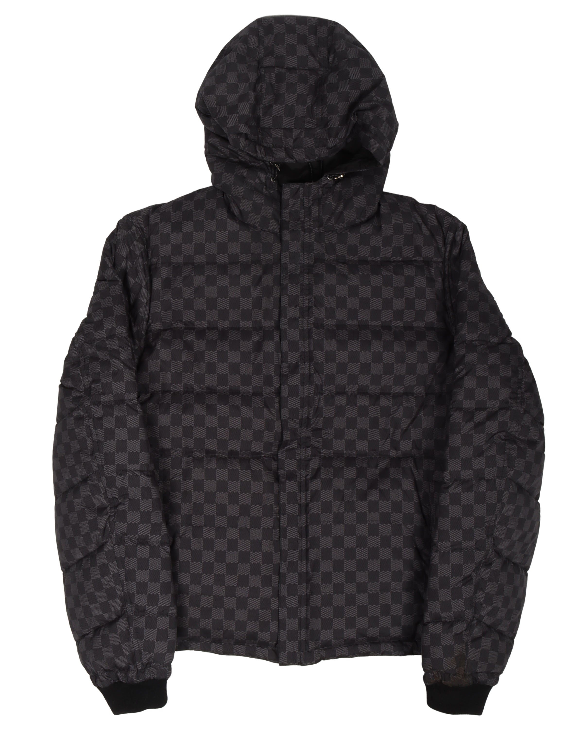 Louis Vuitton Black Damier Reversible Puffer Jacket – Savonches