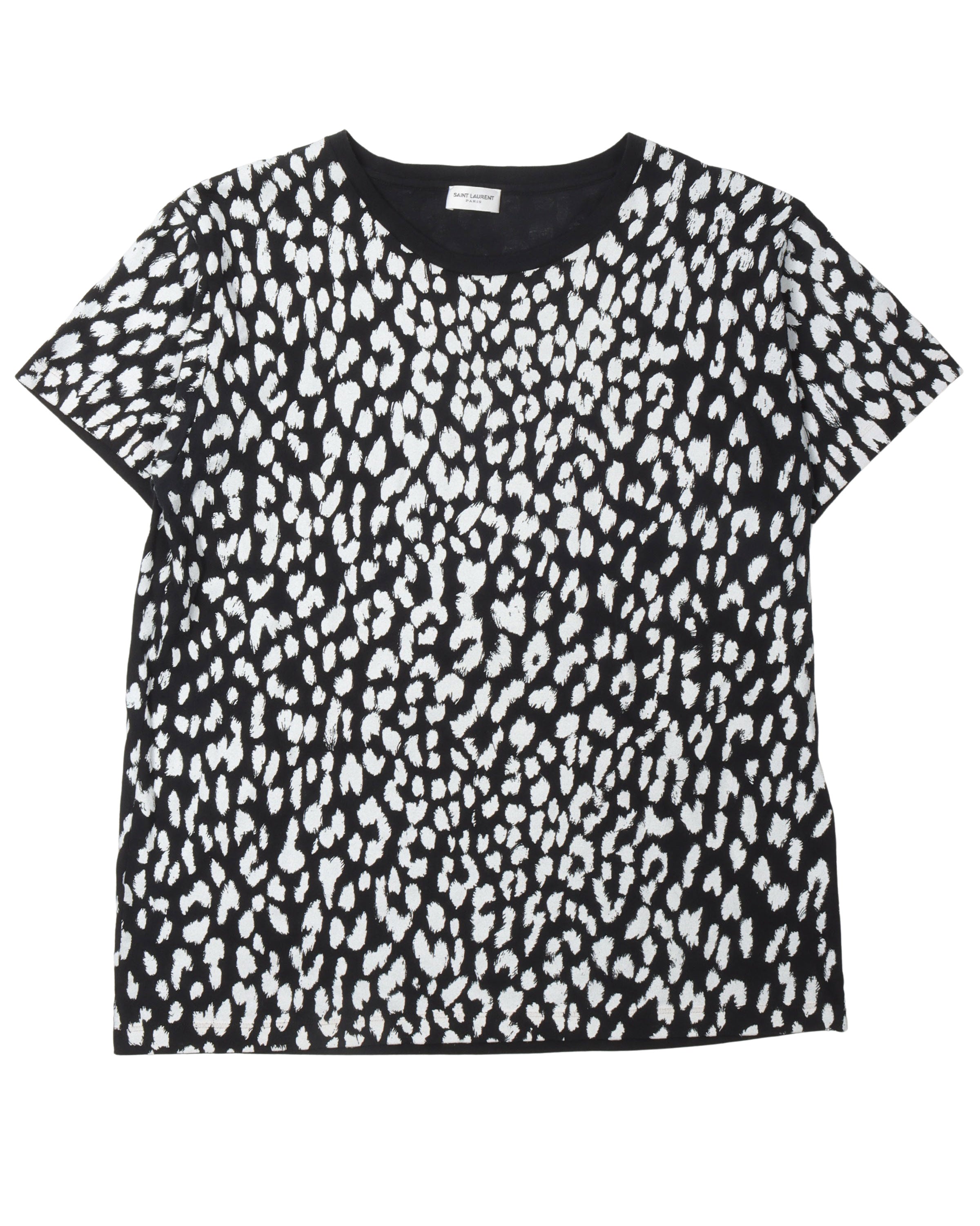 Saint Laurent Cheetah Print T-Shirt