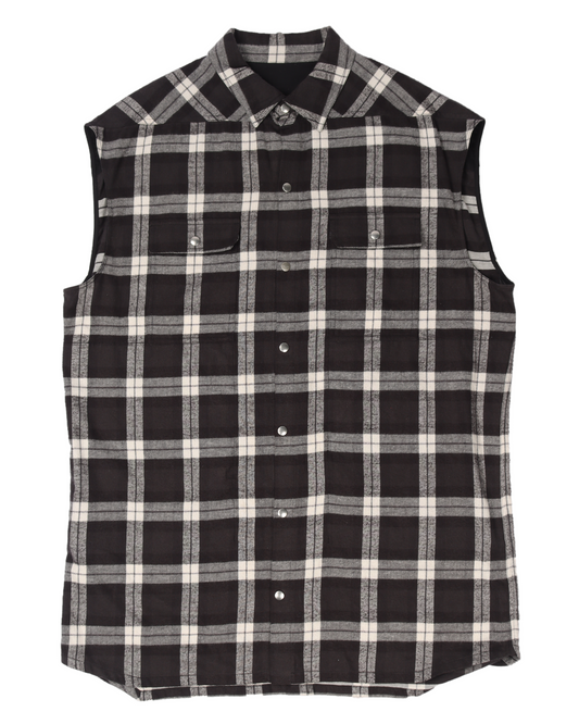 SS19 "BABEL" Sleeveless Oversized Flannel