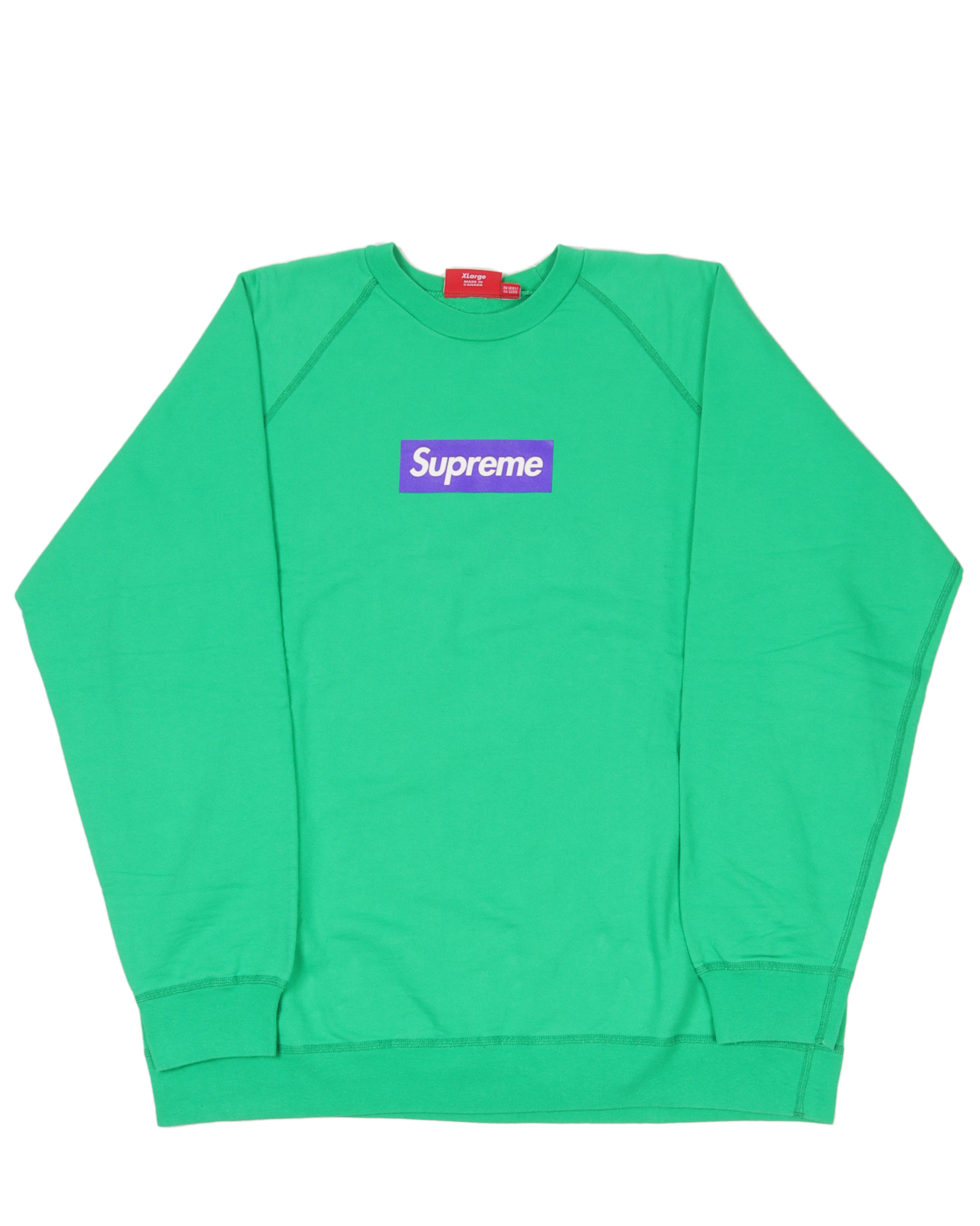 2007 Supreme Lime Green Box Logo Tee