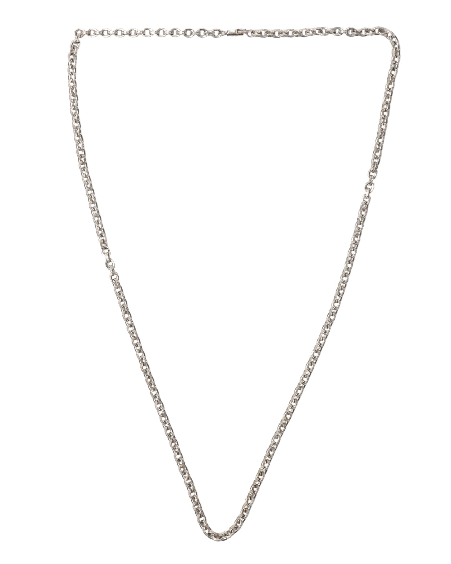 18k White Gold Paper Clip Chain