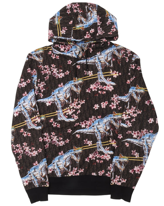 Sorayama Dinosaur Cherry Blossom Hoodie