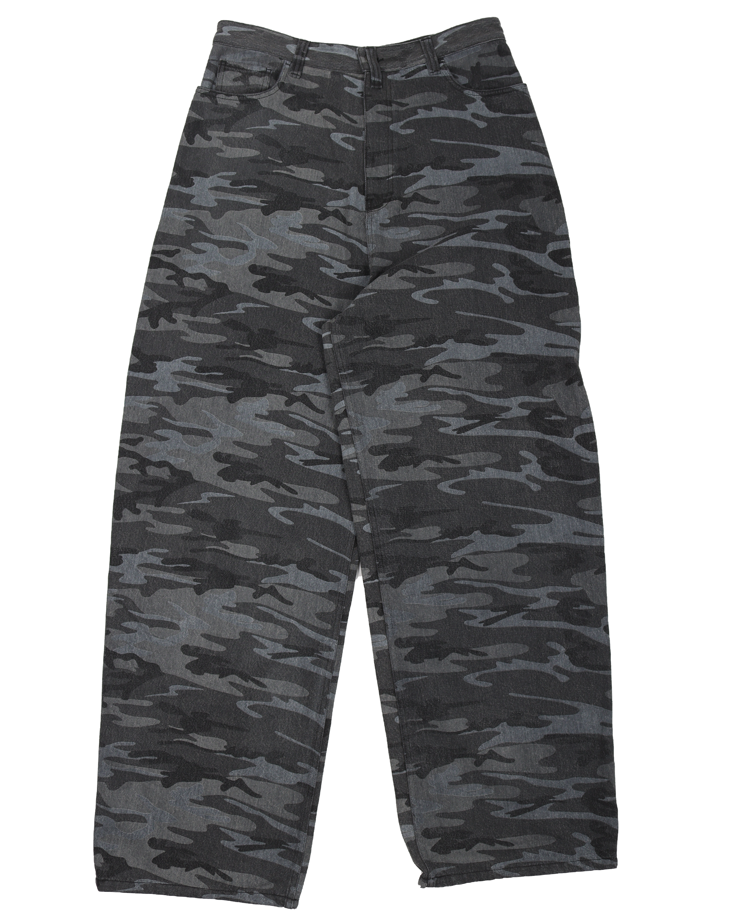 Balenciaga Grey Camo Baggy Jeans - Main Image