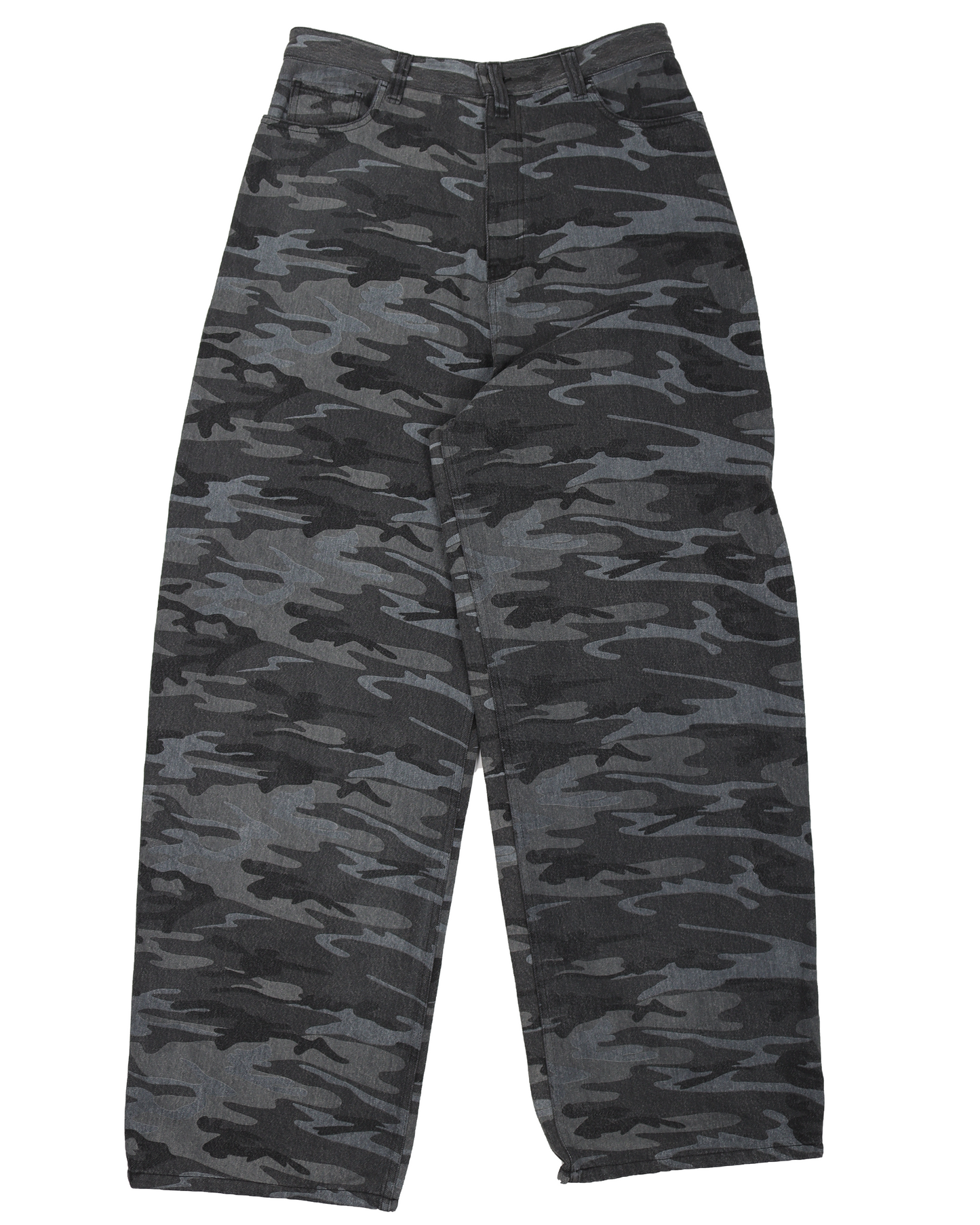 Grey Camo Baggy Jeans