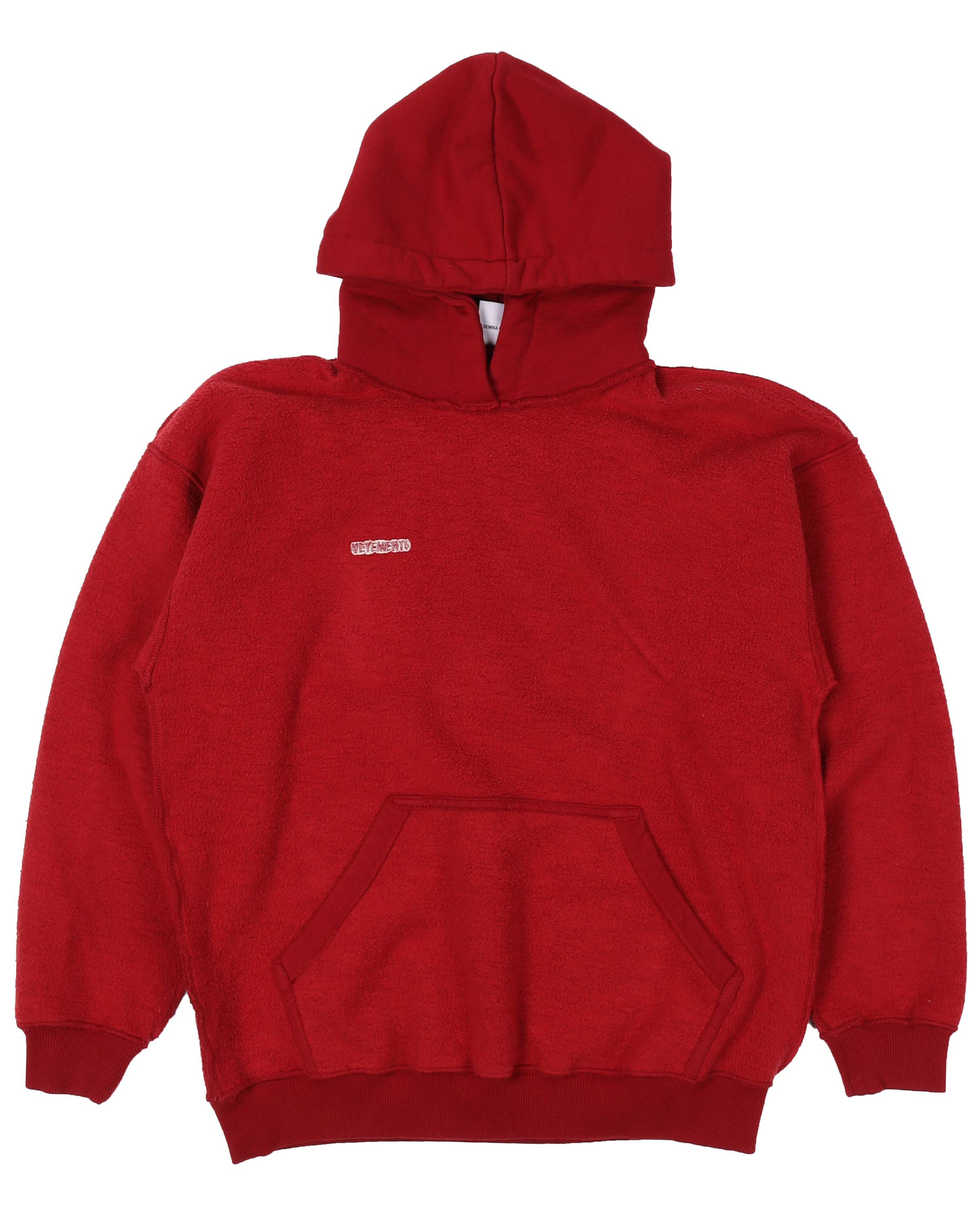 Vetements hoodie top inside out