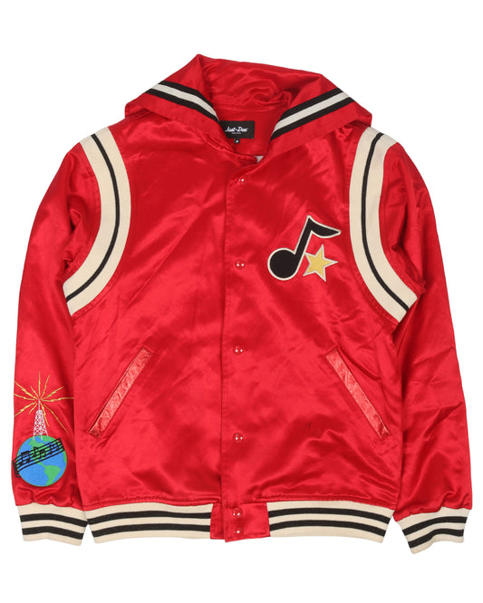 Satin Varsity Jacket