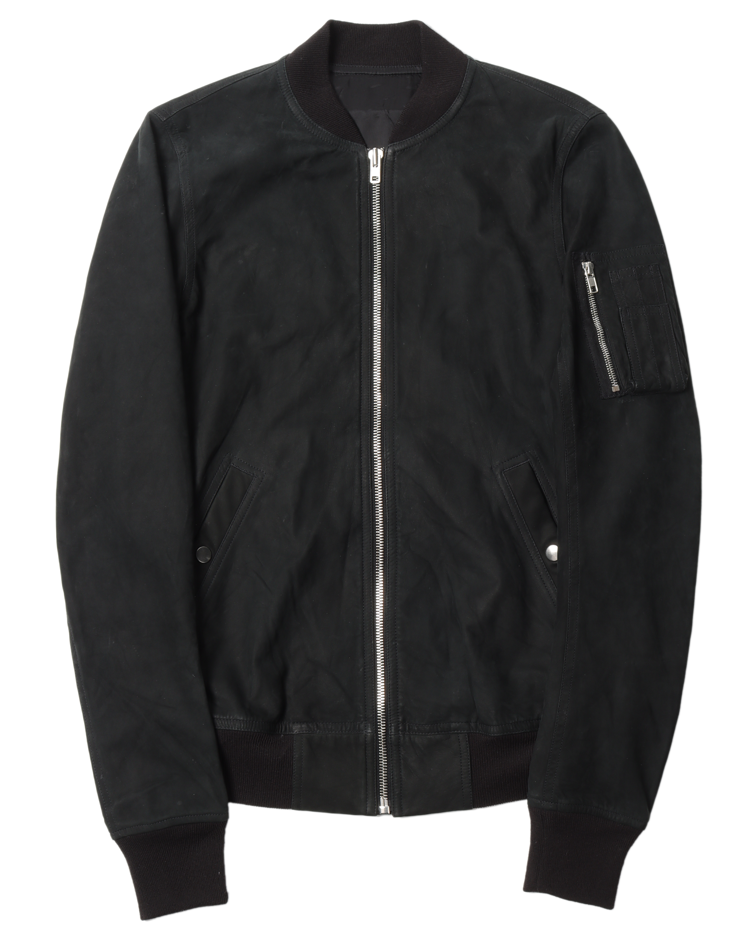 Rick Owens Leather Bomber Jacket – Justin Reed Rick Owens Leather Bomber Jacket – Justin Reed