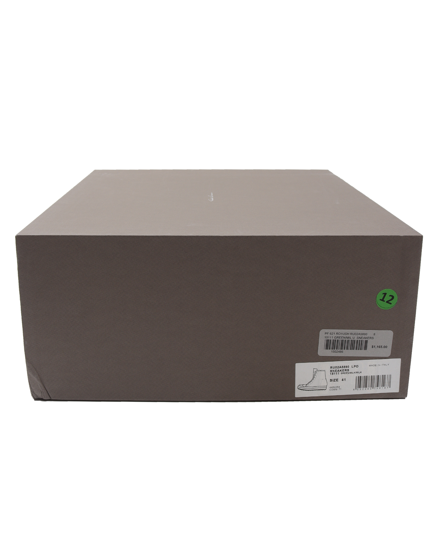 High-Top Ramones Leather Green Milk