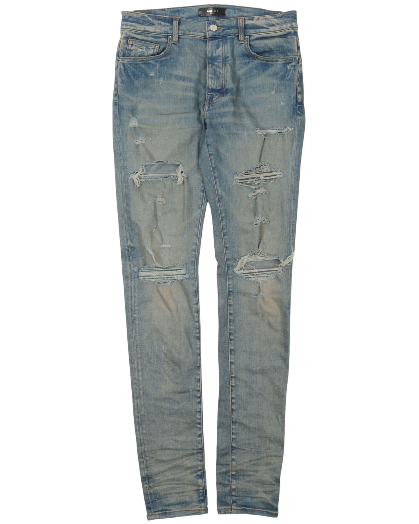 Sand Fade Distressed Jeans