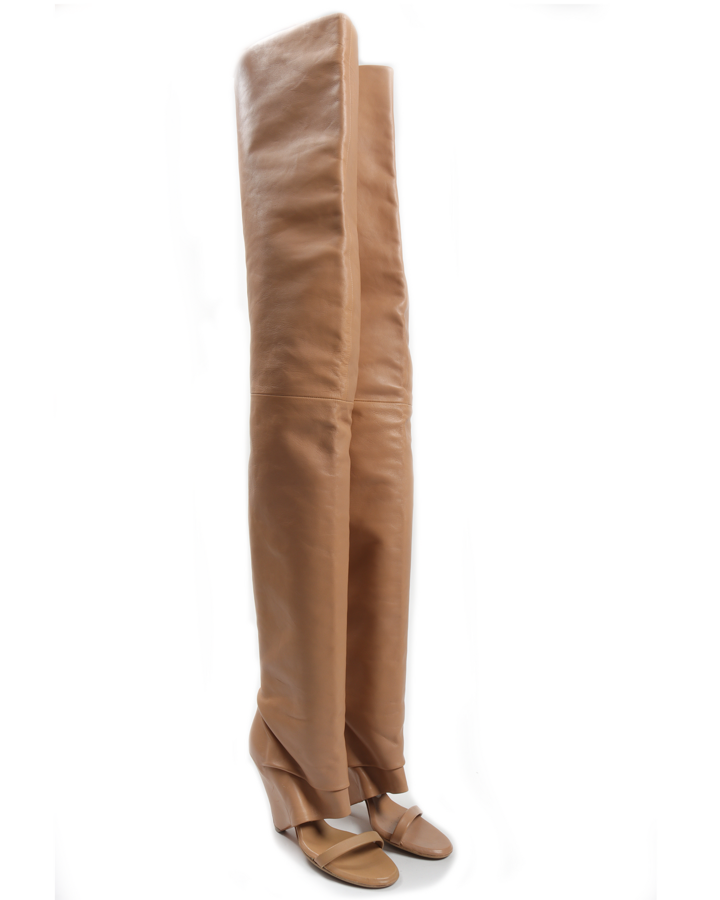 SS08 Leather Thigh High Boots