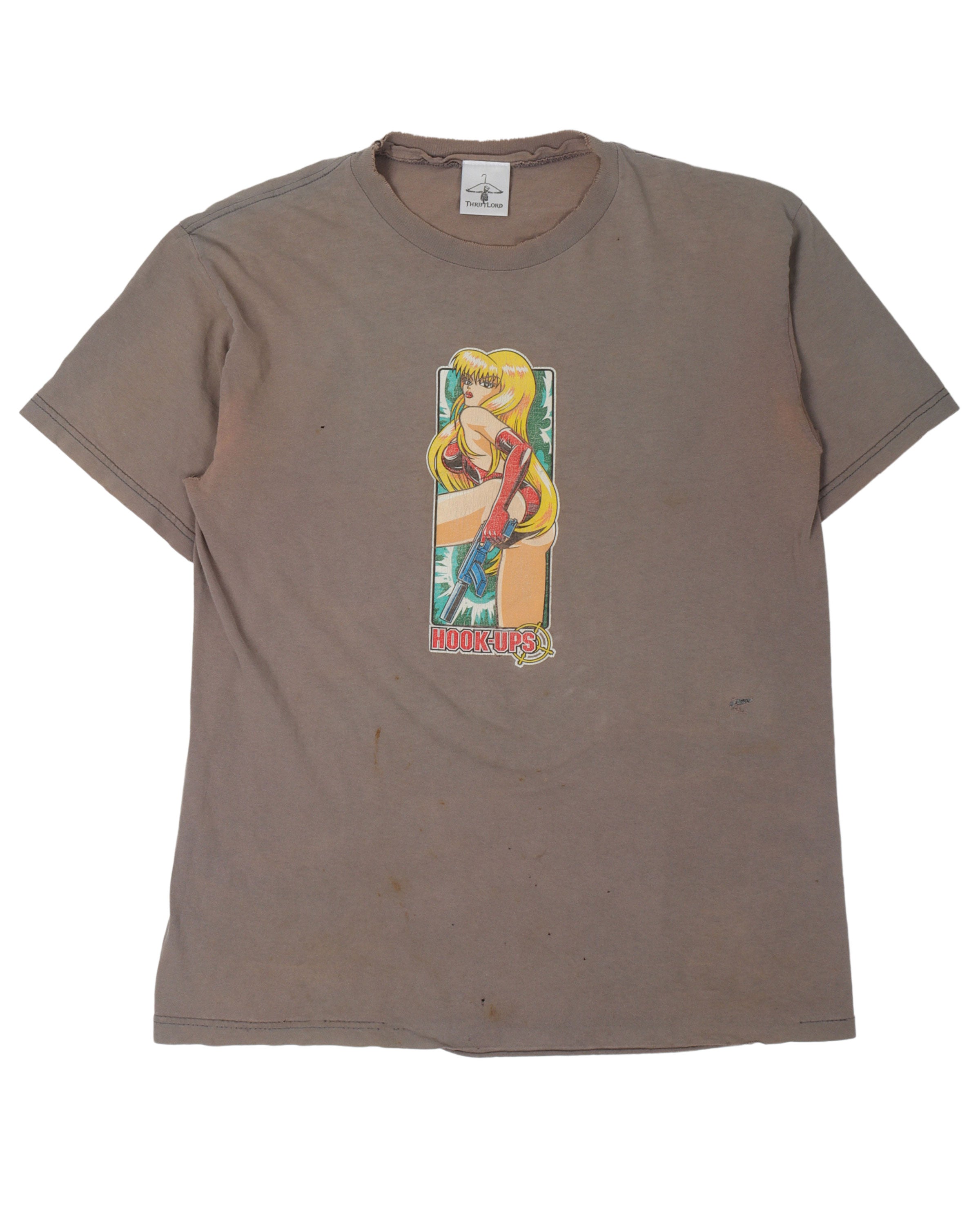 Vintage Hook Ups Blonde Girl T-Shirt