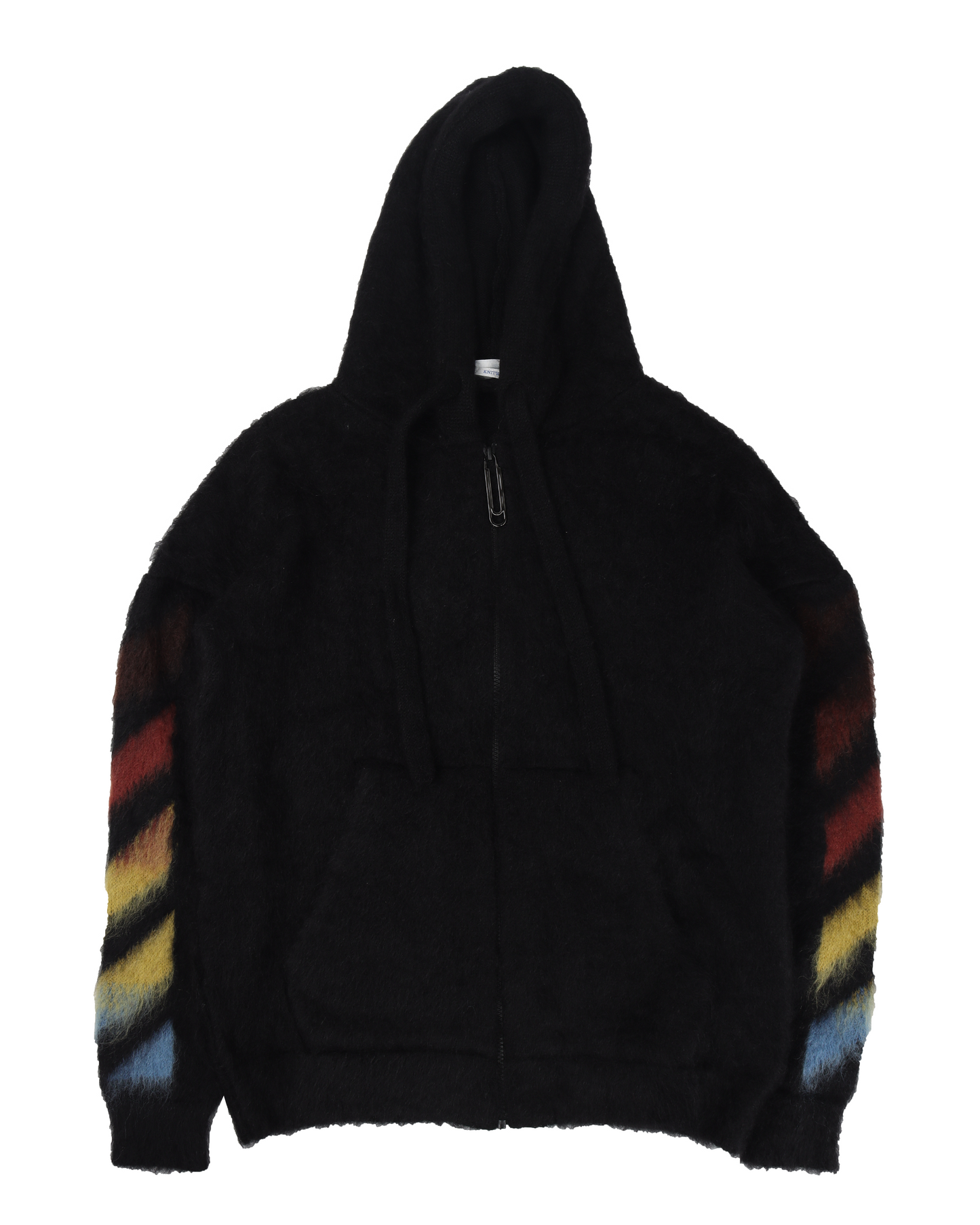 Brushed Mohair Zip Hoodie