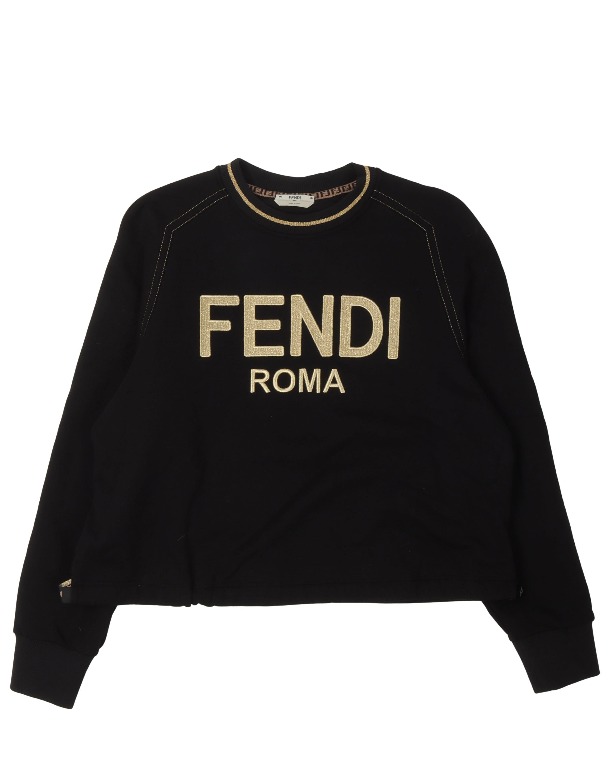 Fendi Gold-Trimmed Logo