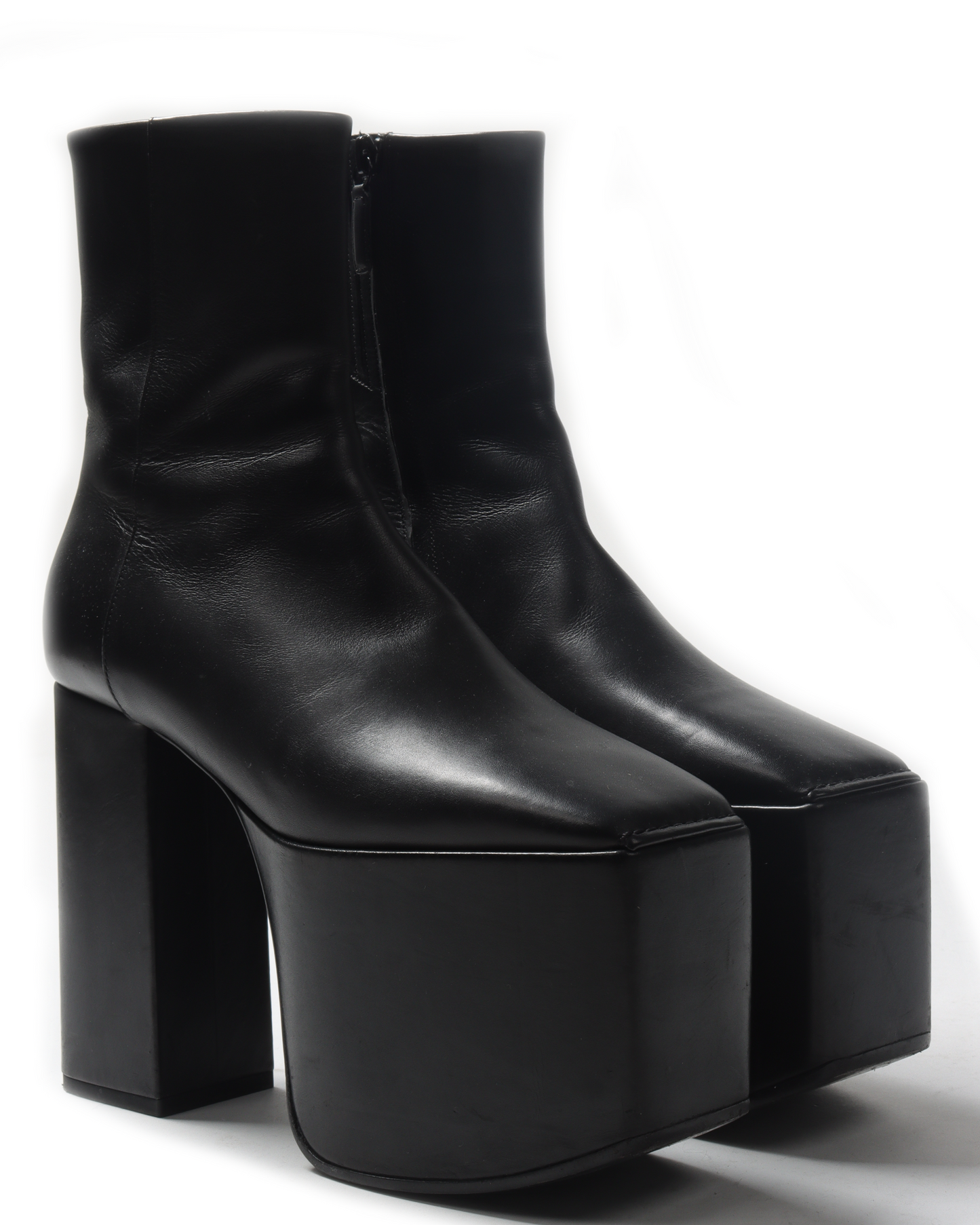 FW16 Leather Platform Heels