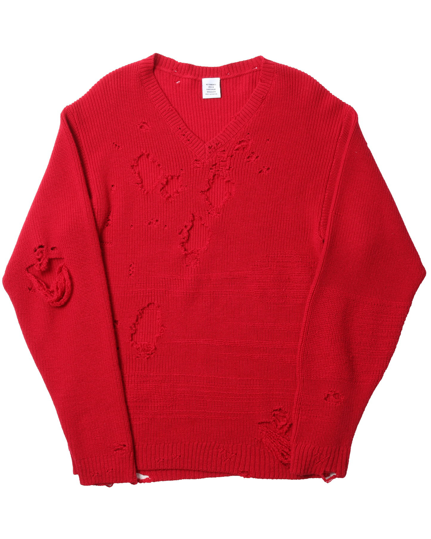 FW20 Oversized Distressed Wool Sweater