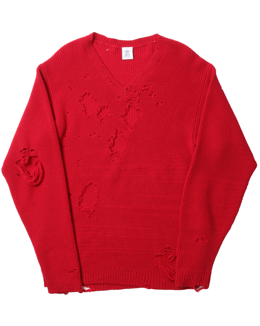 FW20 Oversized Distressed Wool Sweater