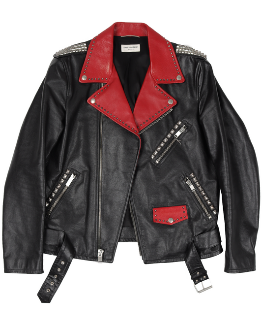 SS15 Motorcycle Degrade Sunset Leather Jacket