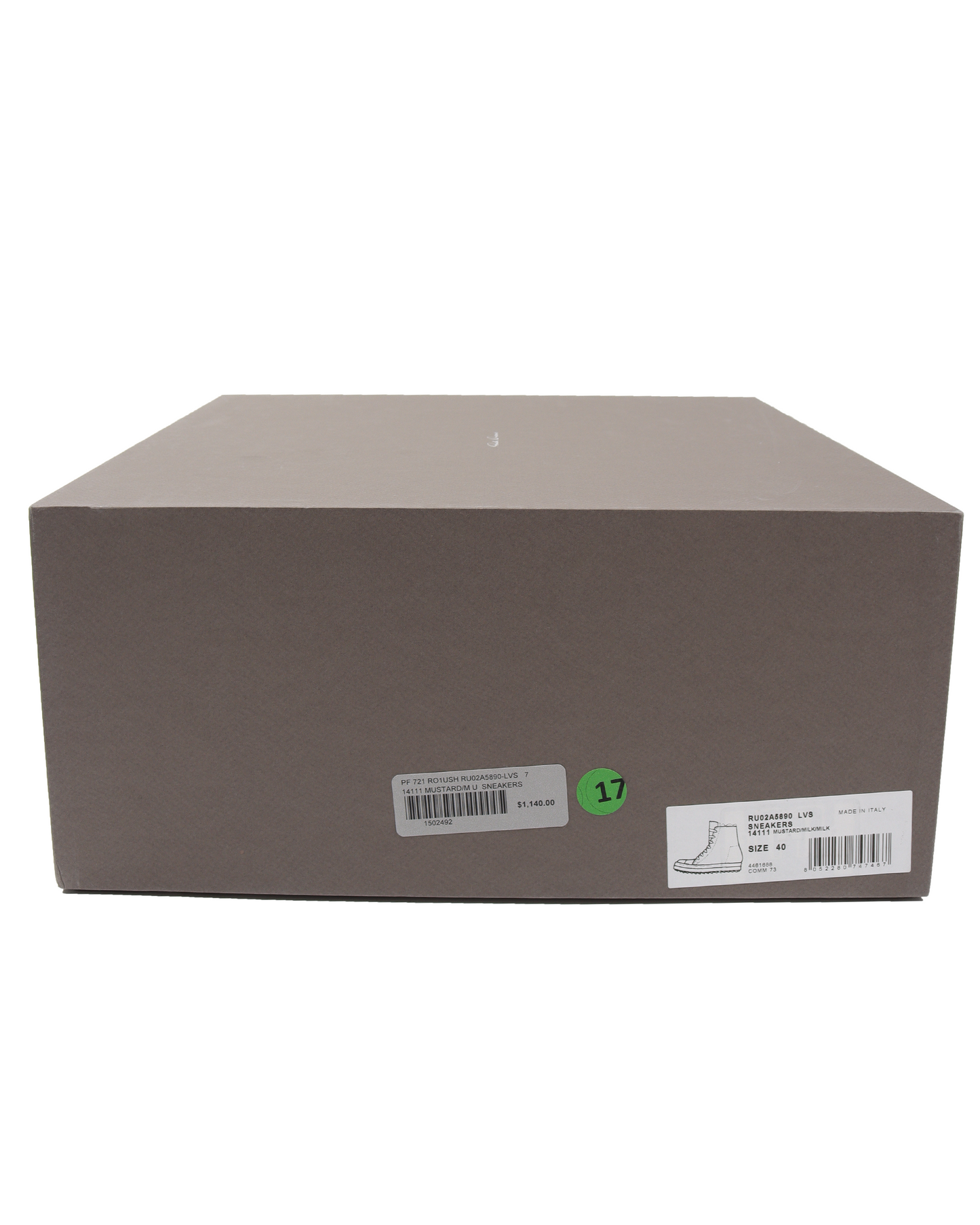 High-Top Ramones Suede Mustard Milk