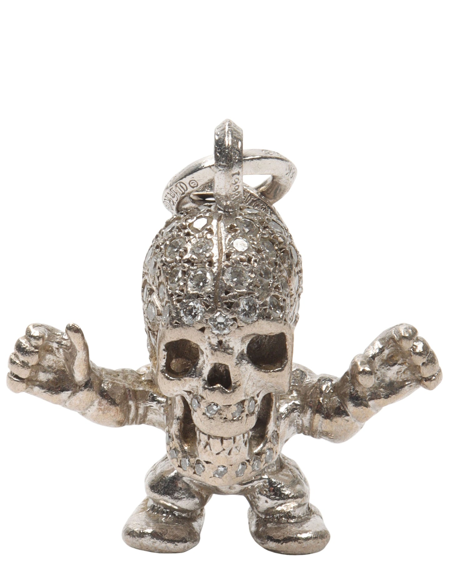 "Harris Teeter" Diamond 18k White Gold Foti Pendant