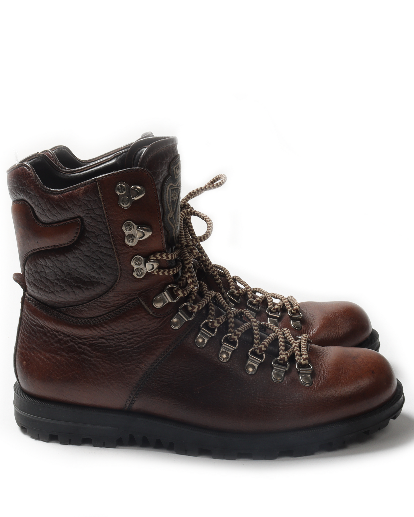 Embroidered Leather Boots