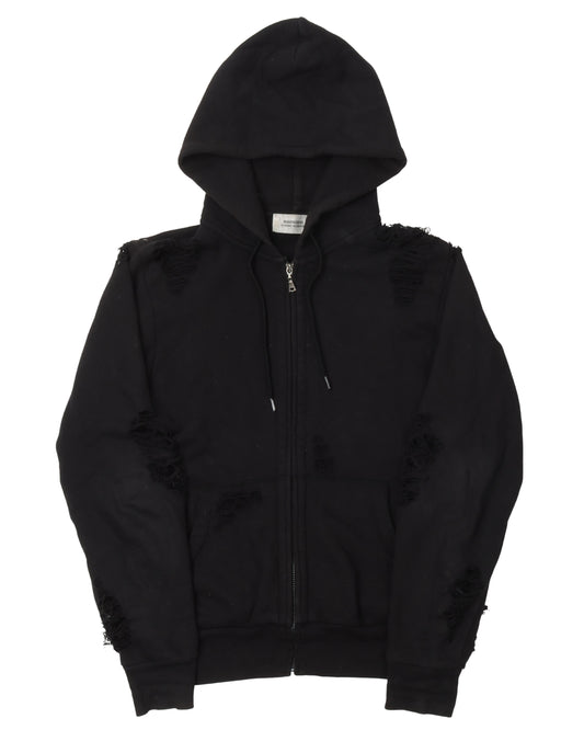 Hysteric Glamour Distressed Skull Hoodie