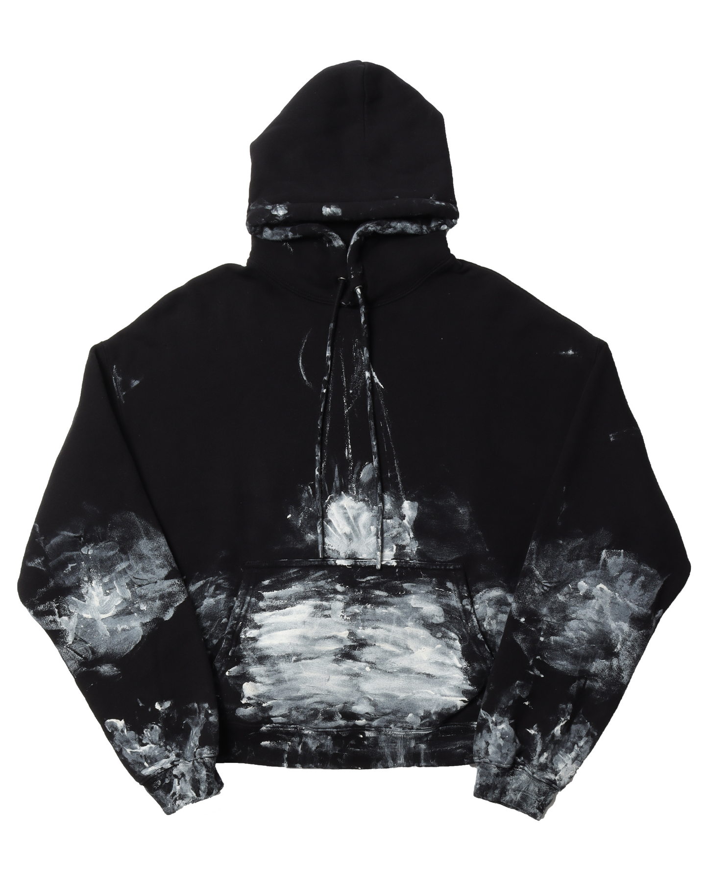 Cropped Painted Hoodie