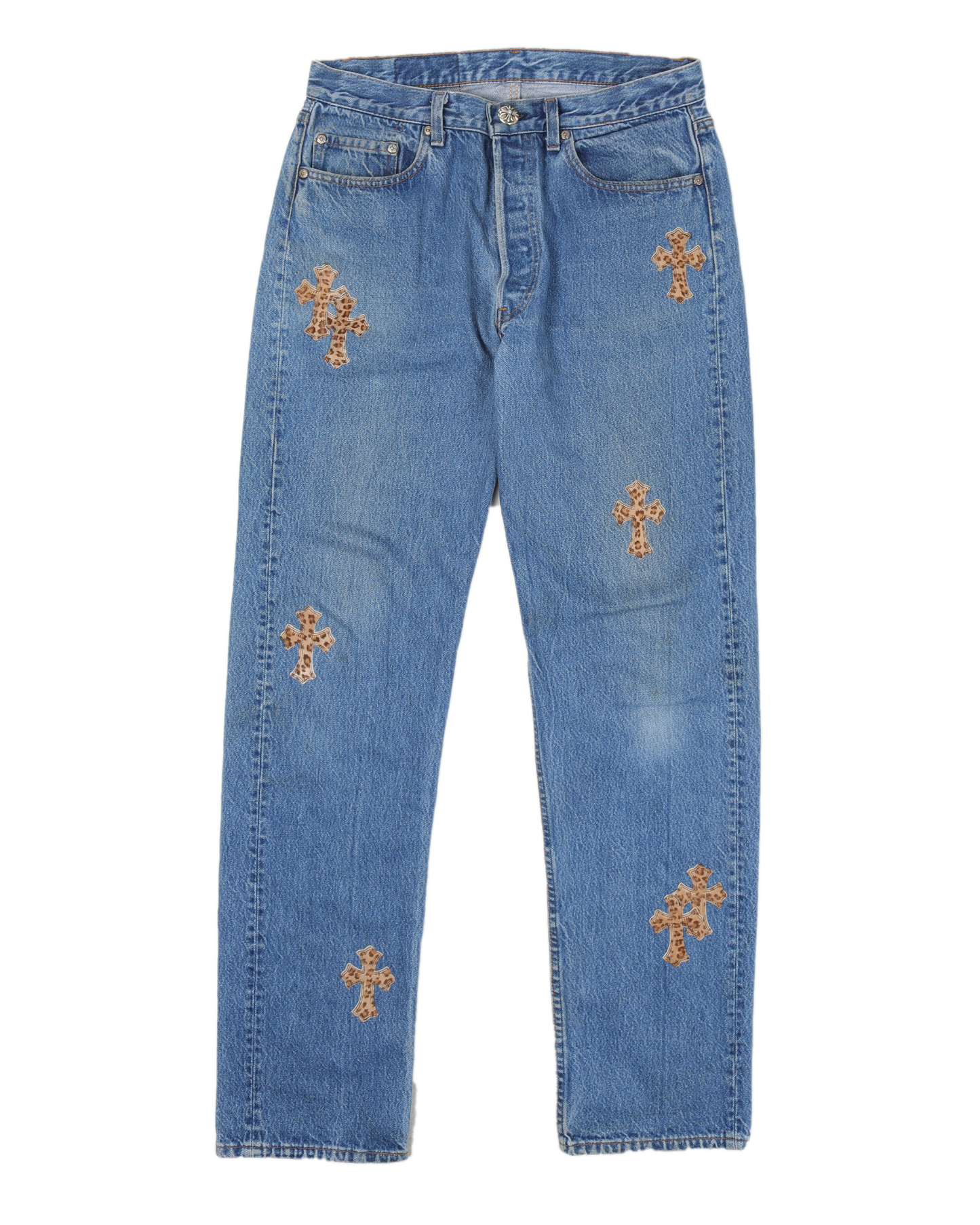 LEVI'S LEOPARD CROSS PATCH DENIM