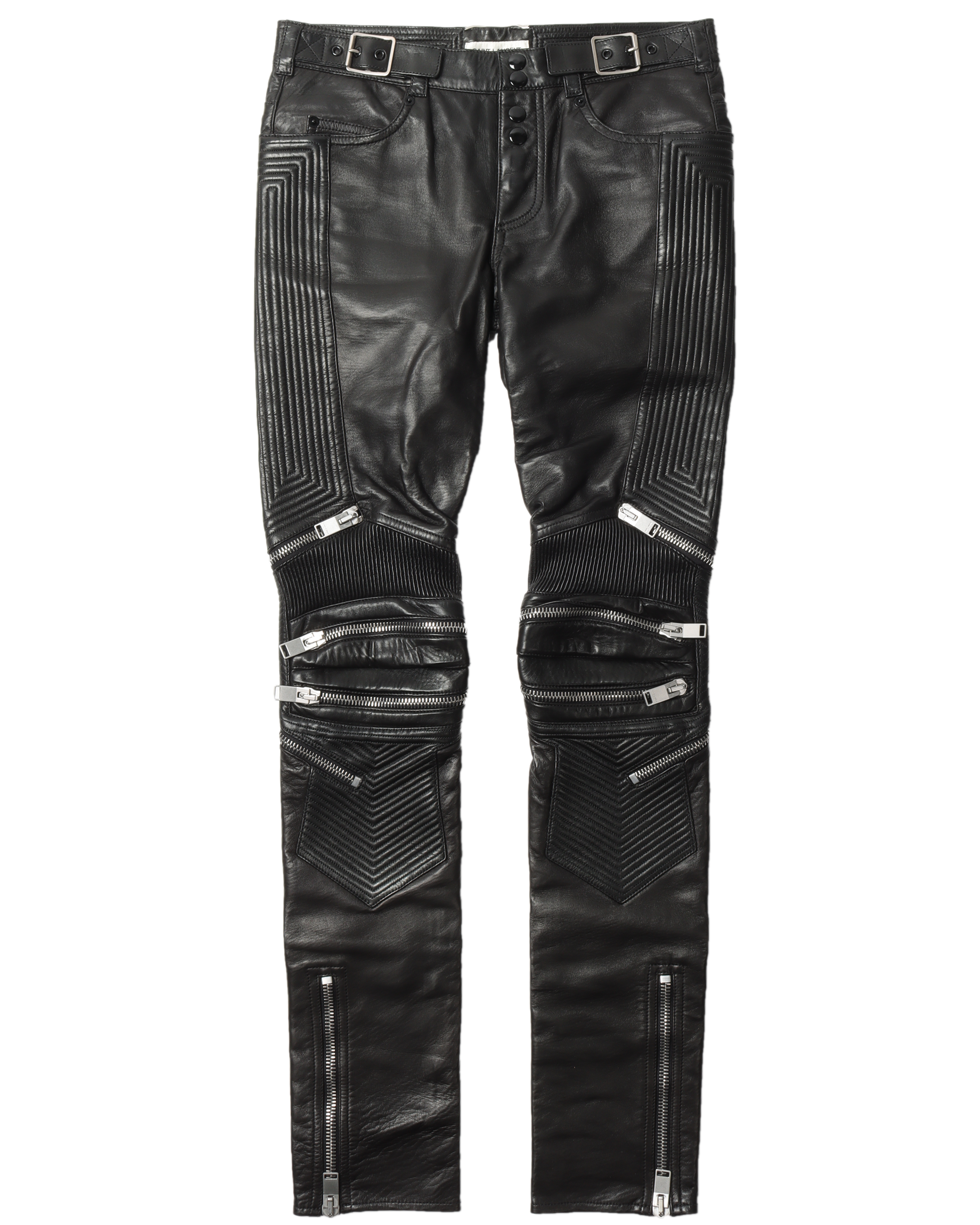 Saint Laurent Leather Biker Pants