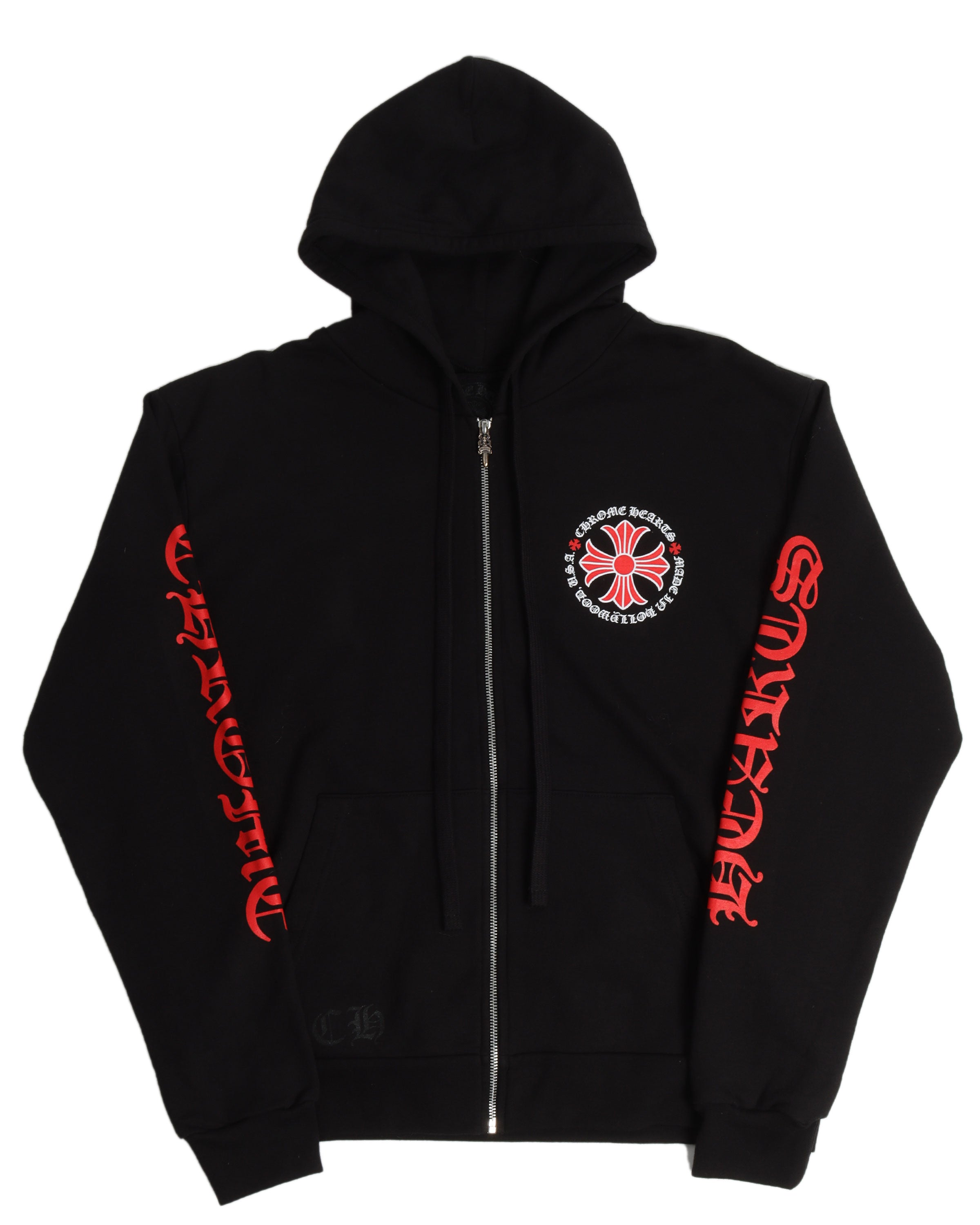 Chrome Hearts Cross Zip Up Hoodie