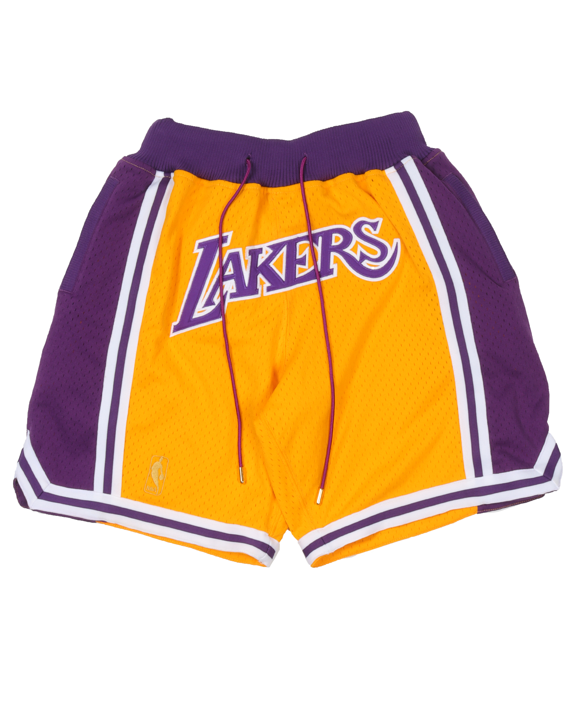 Los Angeles Lakers Basketball Blue Just Don Shorts Jean - Rare Basketball  Jerseys