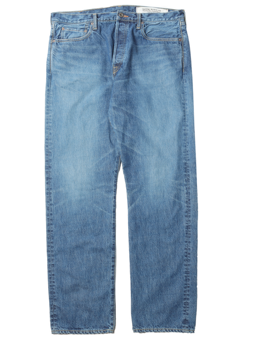 Smiley Face Embroidered Denim Jeans