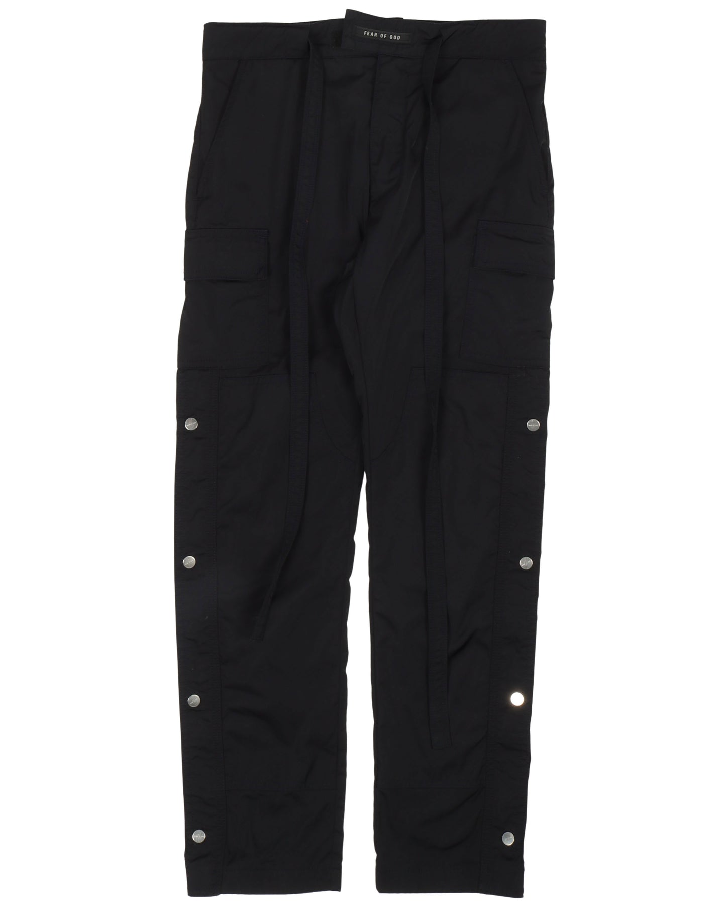 Nylon Snap Cargo Pants