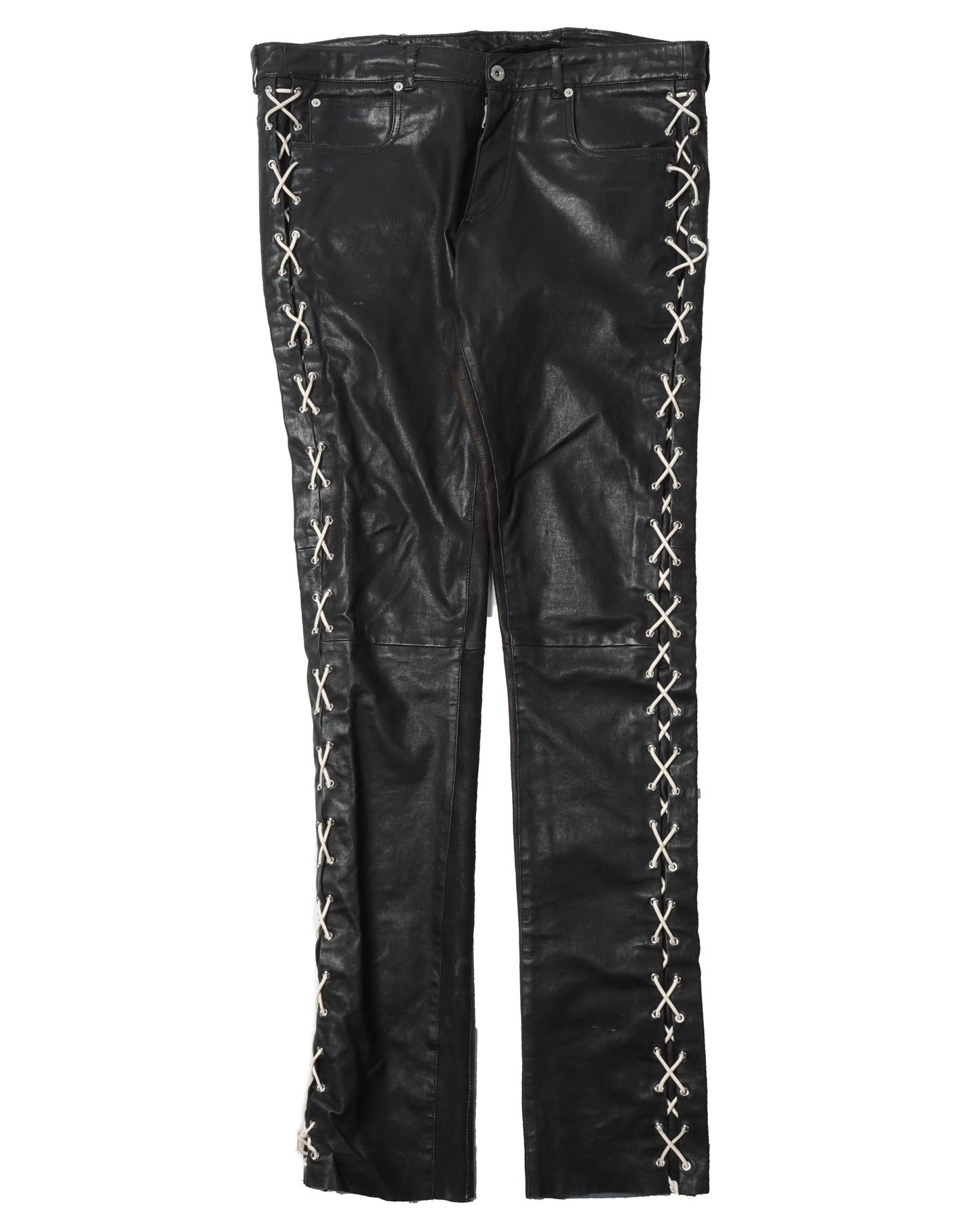 Sample Leather Side Stitched Pants