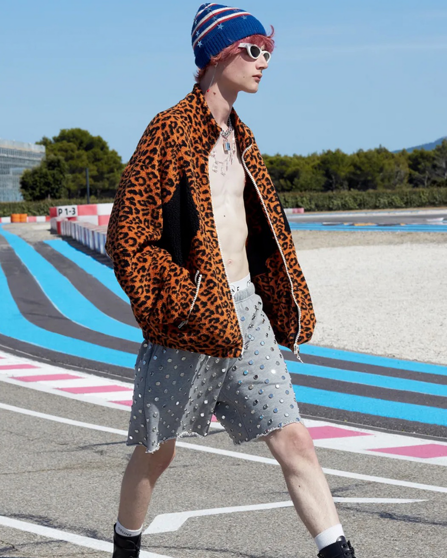 Leopard Print Polar Fleece Jacket