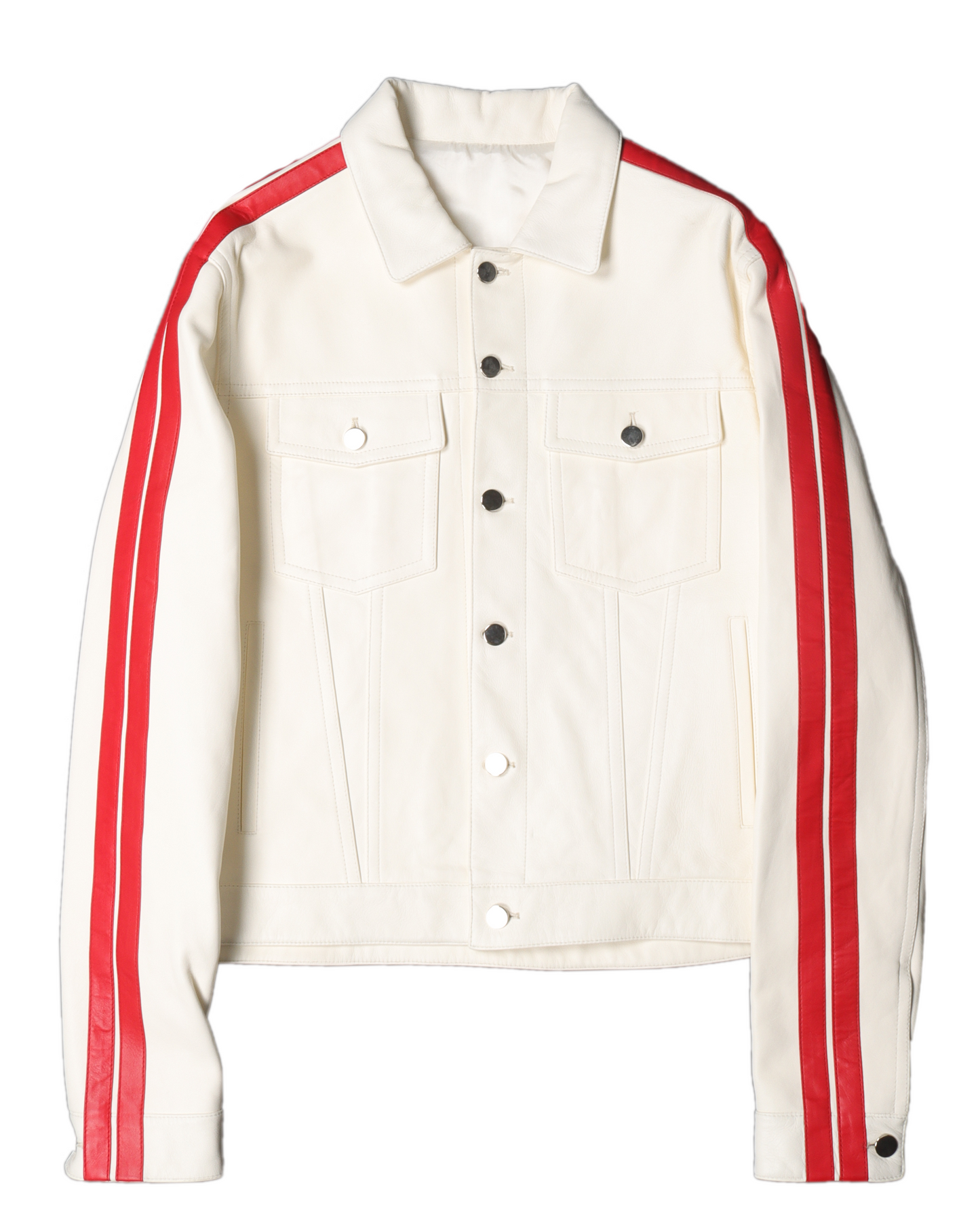 Sample Striped Leather Jacket