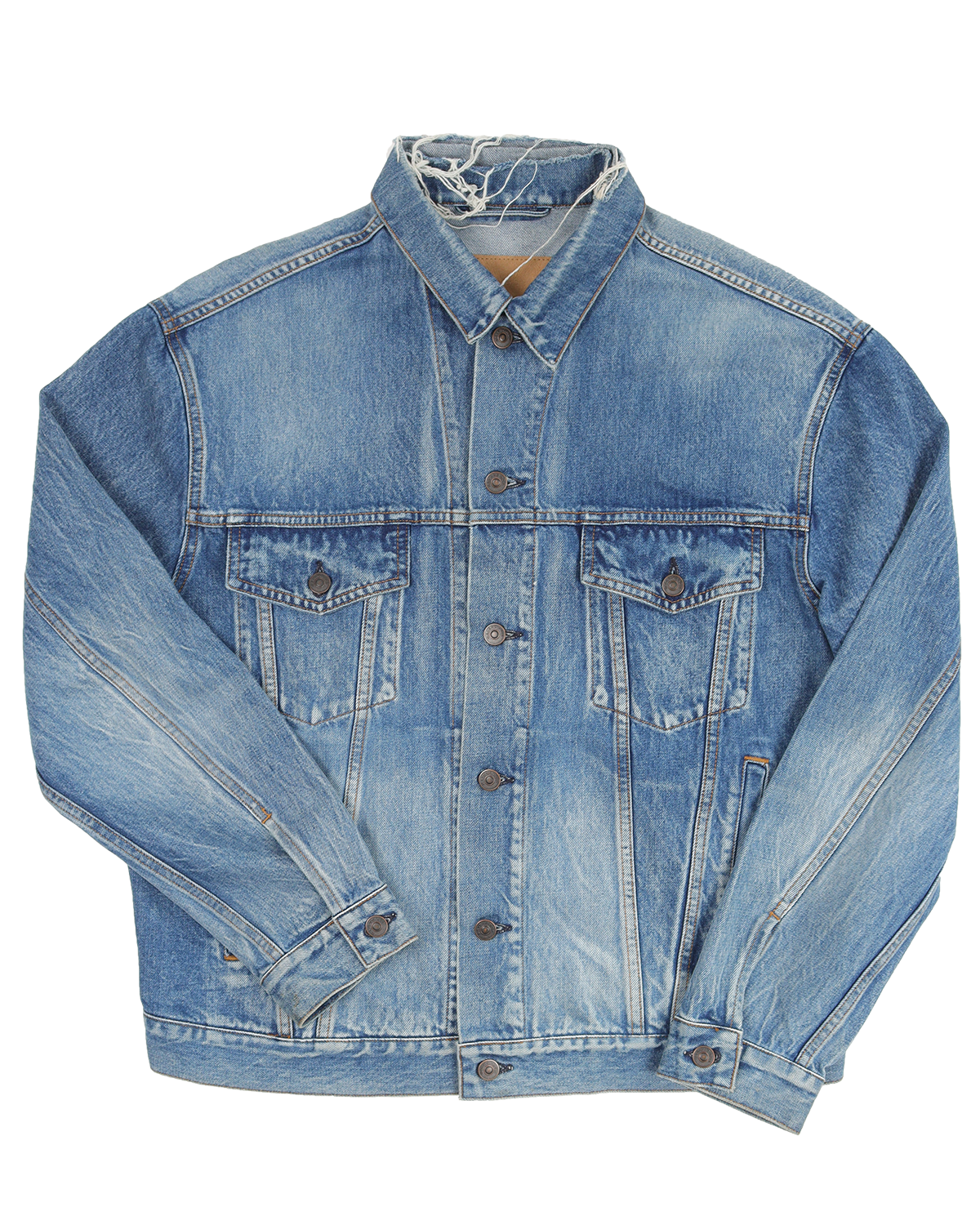 FW17 Oversized Distressed Denim Jacket