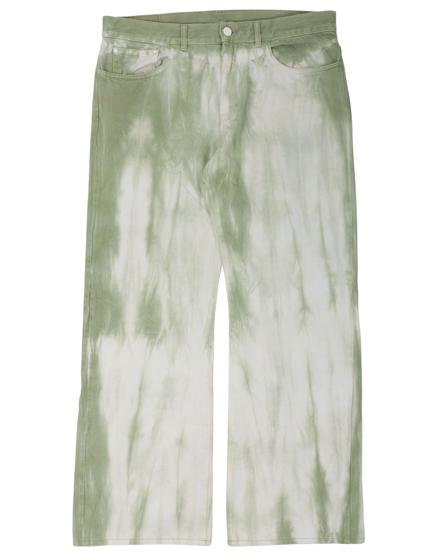 SS19 Plain Rainbow Tie Dye Flared Jeans