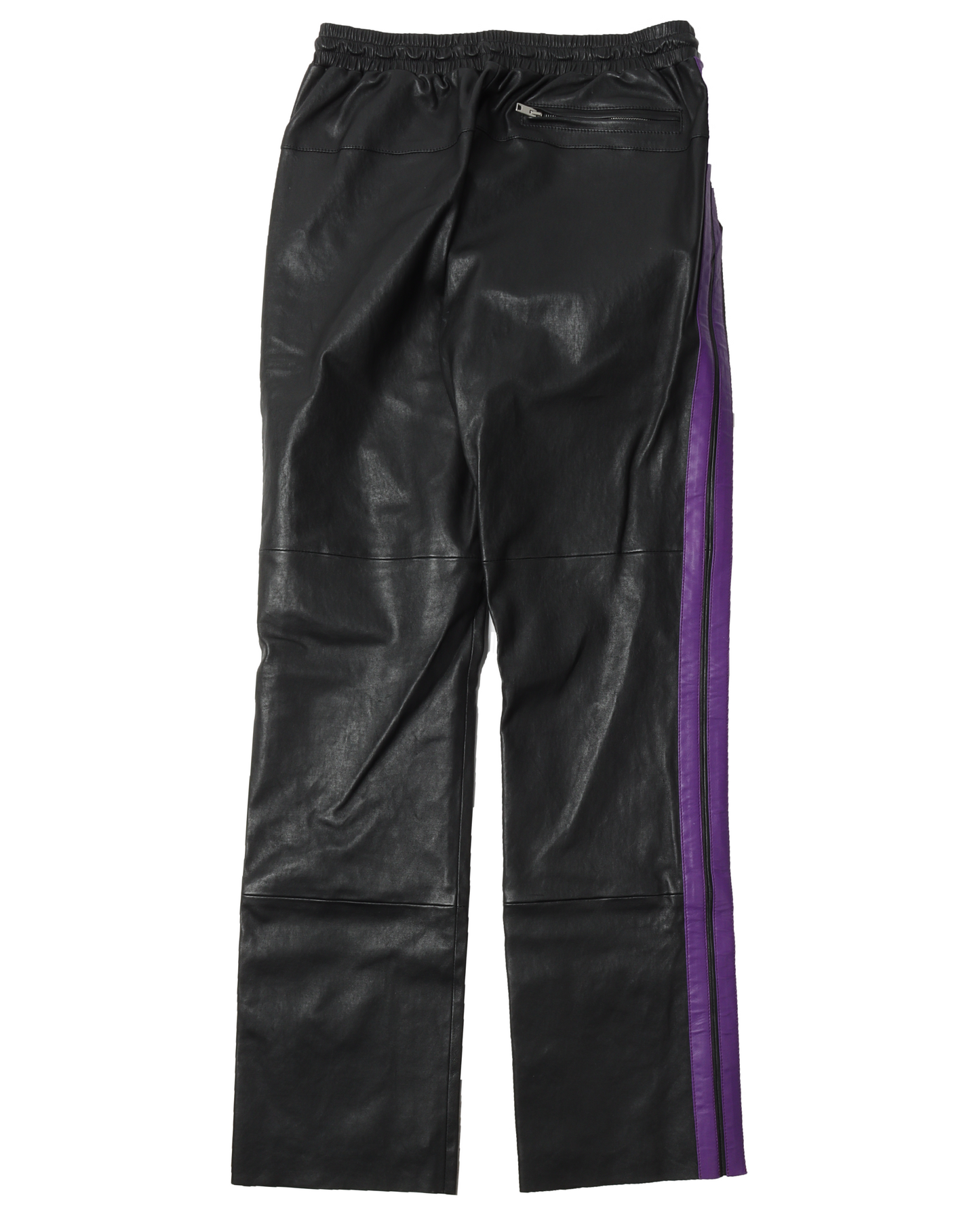 Sample Leather Purple Stripped Pants